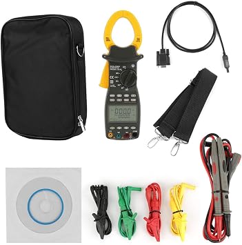 Digital Clamp Meter Multimeter, Professional MS2203 3-Phase Digital Multimeter Power Factor Clamp Meter