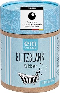 Fischer's EM-Chiemgau® Blitzblank Kalklöser – Natürlicher Entkalker für Küche & Bad – Granulat mit Fruchtsäuren – Entfernt Kalkablagerungen umweltfreundlich – ECOCERT zertifiziert – 550g