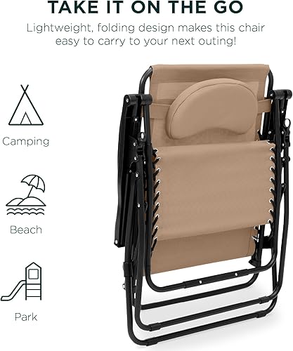 Miniatura 7 de Best Choice Products - Silla de gravedad cero de gran tamaño