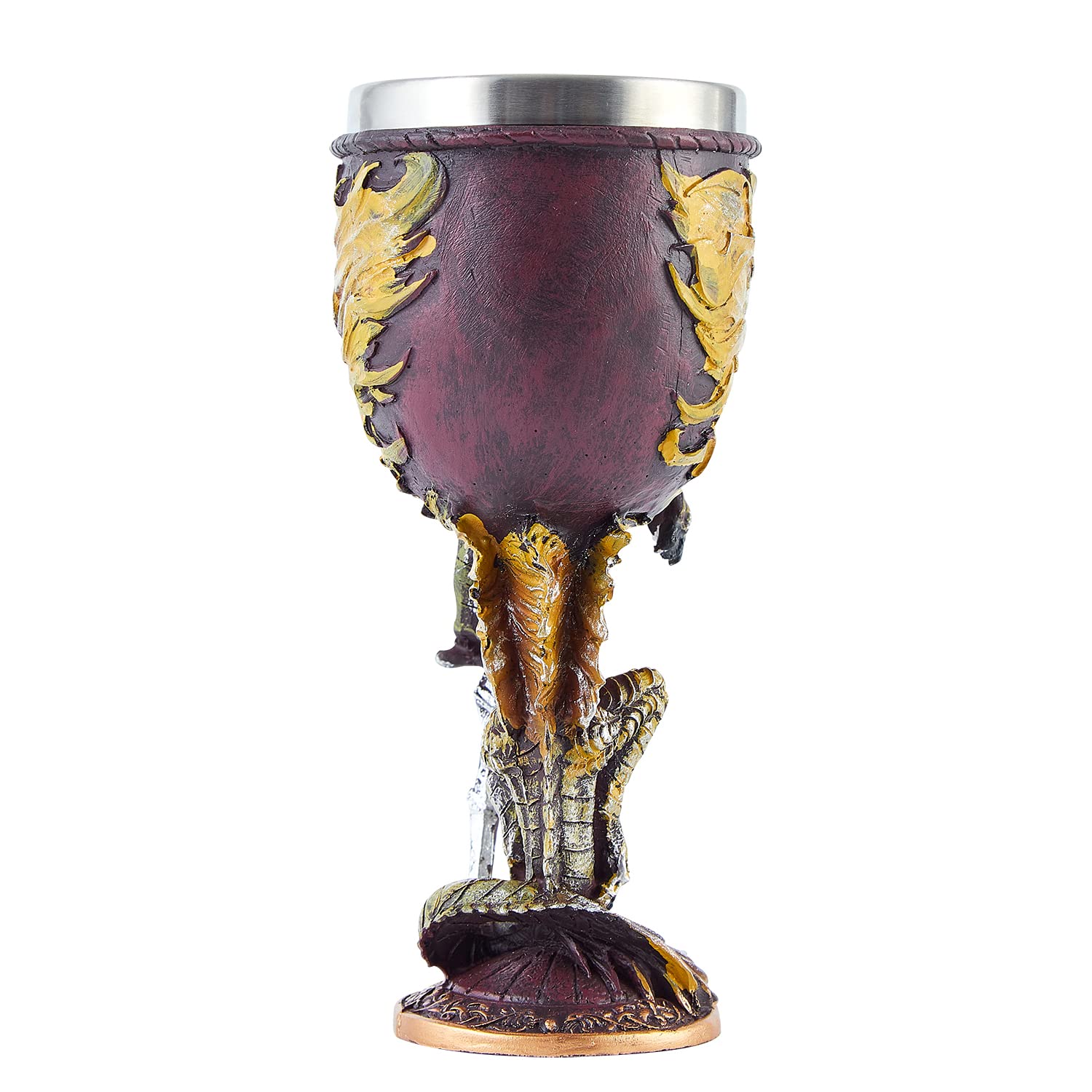 Lambo Gobelet De Dragon, Calice À Vin Médiéval en Acier Inoxydable, Verre Polyvalent Créatif avec Dragons