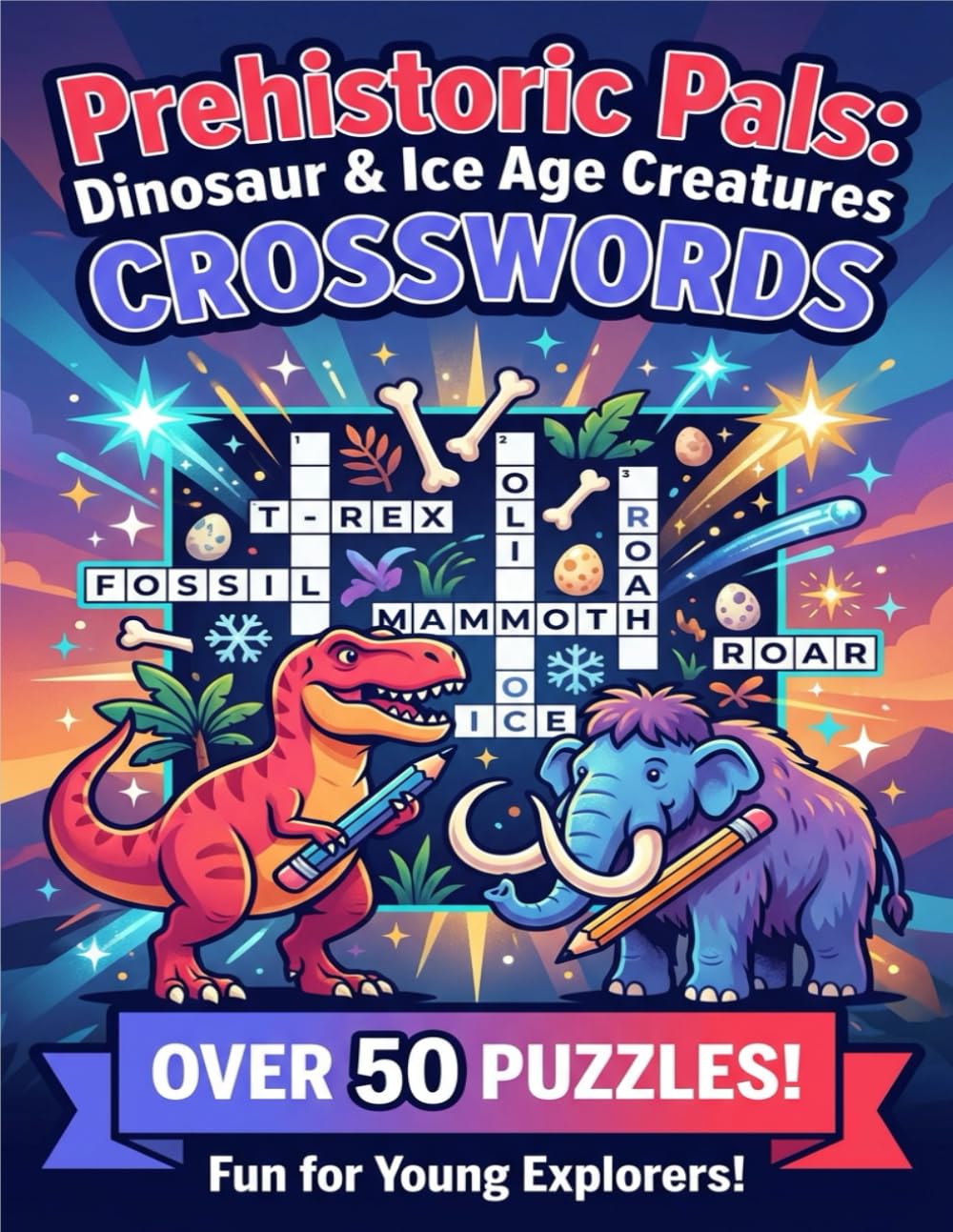 Prehistoric Pals: Dinosaur & Ice Age Creatures Crosswords