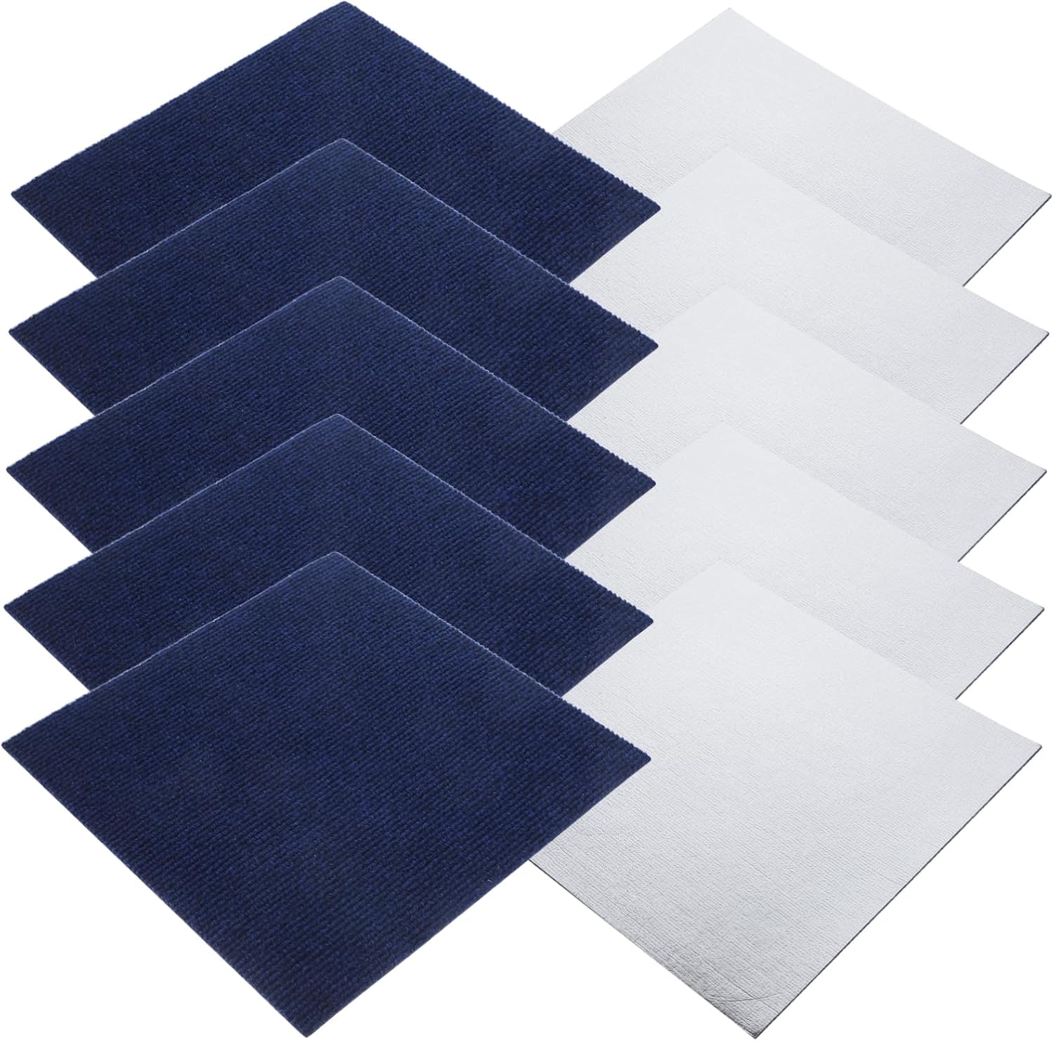 10pcs Self-Adhesive Nonslip Floor Tiles Removable Peel and Stick Carpet Stickers for Installation for Use Kitchens and Bathrooms