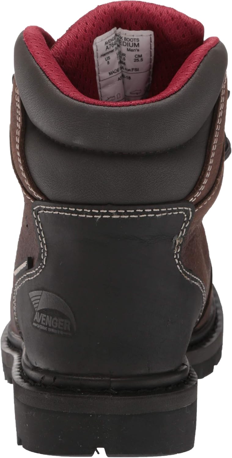 FSI FOOTWEAR SPECIALTIES INTERNATIONAL mens 6" Leather Carbon Comp Toe Waterproof Eh Slip Resistant Boot - Image 3
