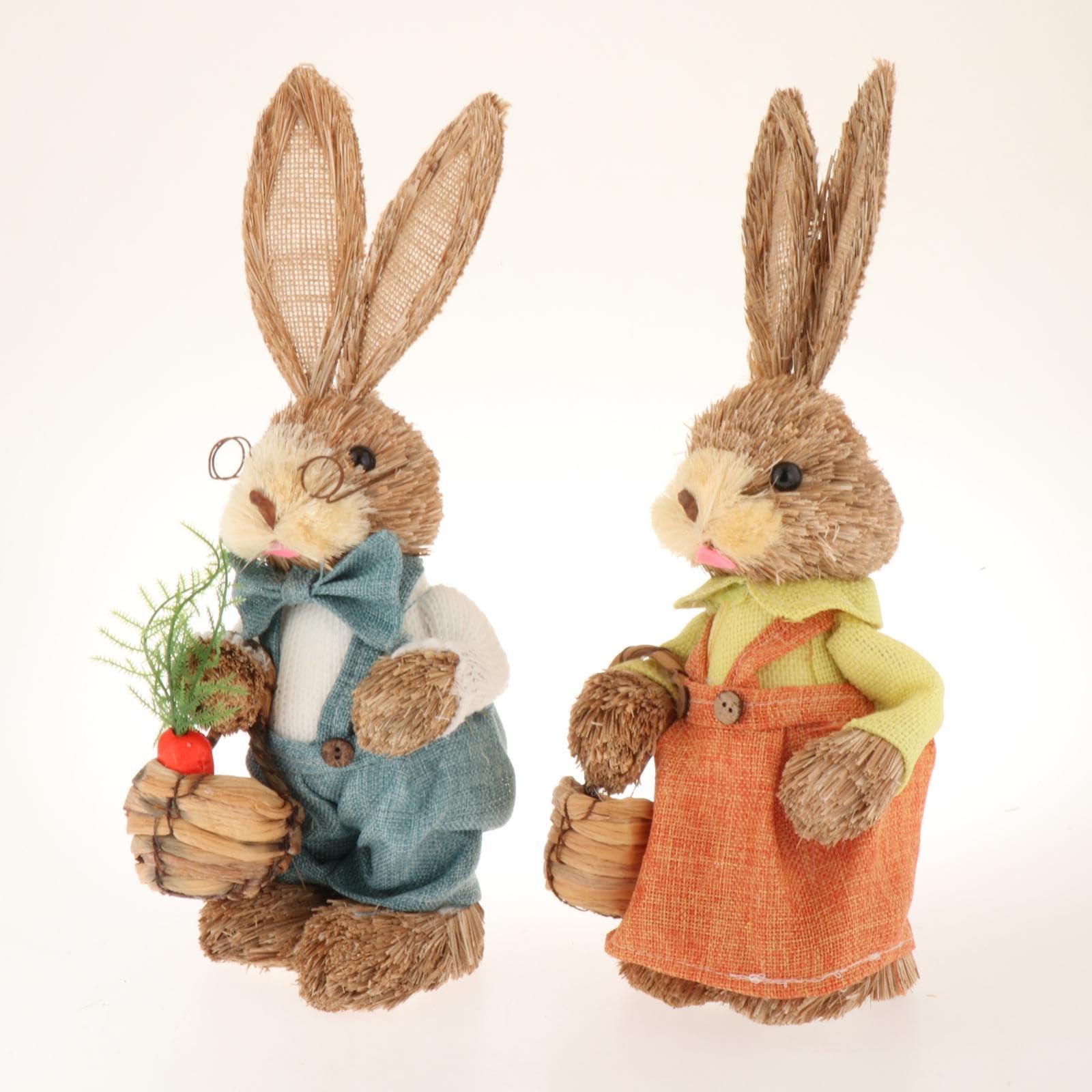 Coniglietti Pasquali Decorativi, Sculture Artificiali, Statuine per Pasqua, Decorazioni per Case E per La Casa, Stile b