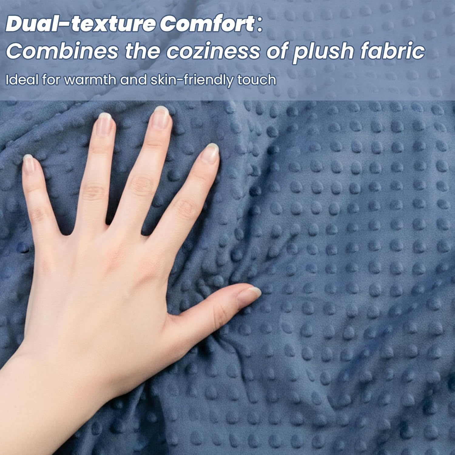 Grounding Throw for Pain Relief and Deeper Sleep,Earth Connect Bedding Sheet with Silver Fiber,Fluffy Throw Blanket Gifts for Women Men, Soft Fleece (Navy Blue, 60 * 80IN)