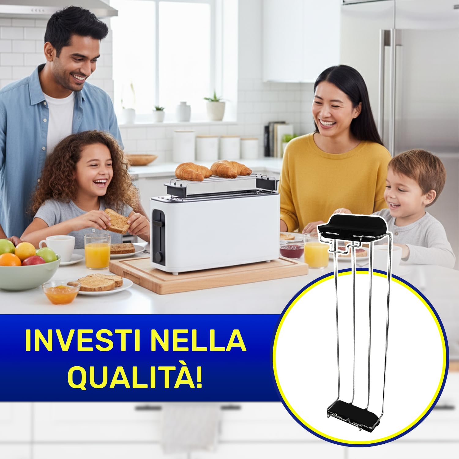Griglia Scaldapanini per Tostapane con Codice Originale 7323010314 per Braun PureEase HT3110 - Garanzia di 10 Anni - MONTERAL