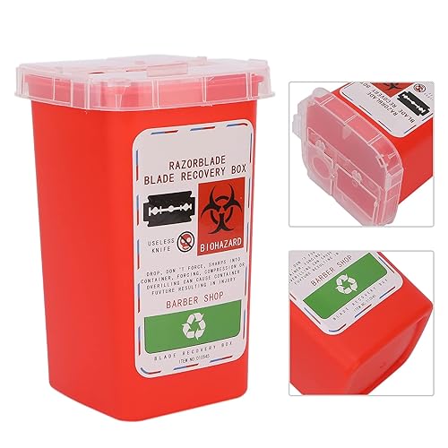 Miniatura 6 de Contenedores de eliminación Contenedor de cuchillas de eliminación de peluquería, peluquería, peluquería, cuchillo de afeitar, caja de recolección