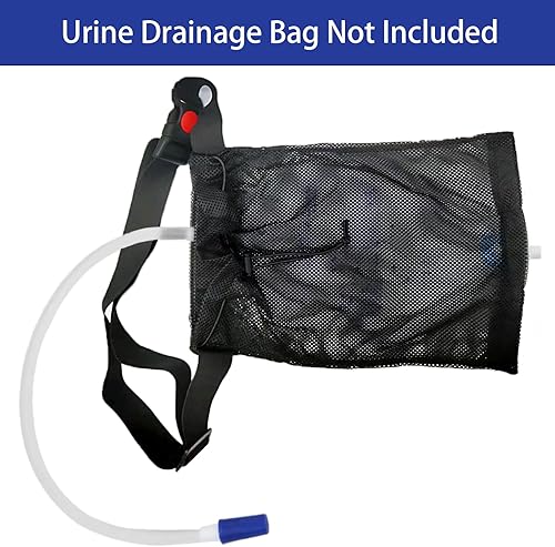 Miniatura 4 de Cintura ajustable con bolsillo para recolección de orina, bolsas de nefrostomía Foley, dispositivo de estabilización de catéter urinario, drenaje