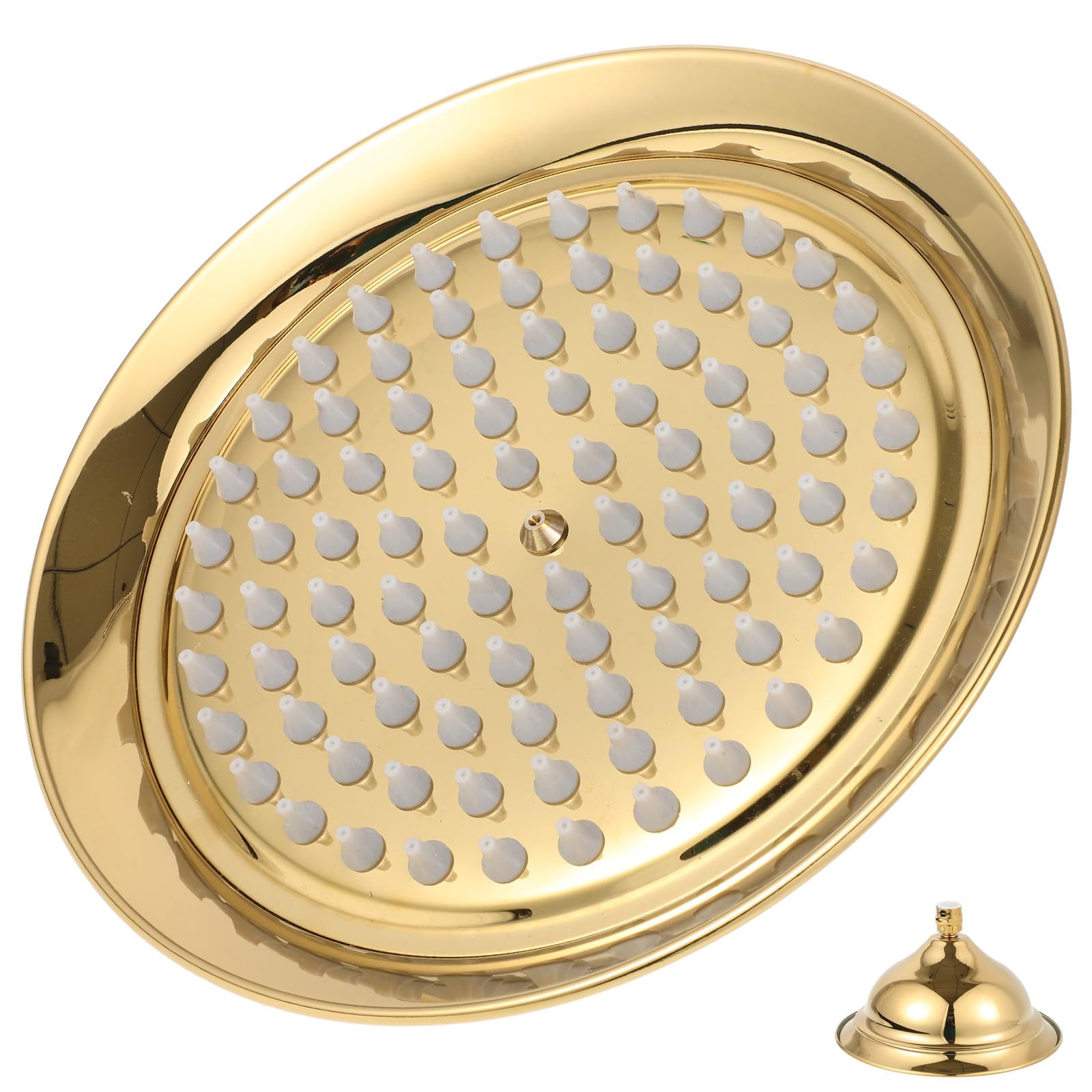 Cabezal Diseño Cómodo y Duradero de Ducha Fijo de Titanio Dorado Reemplazable Alta Presión para Baño en Casa y Hotel