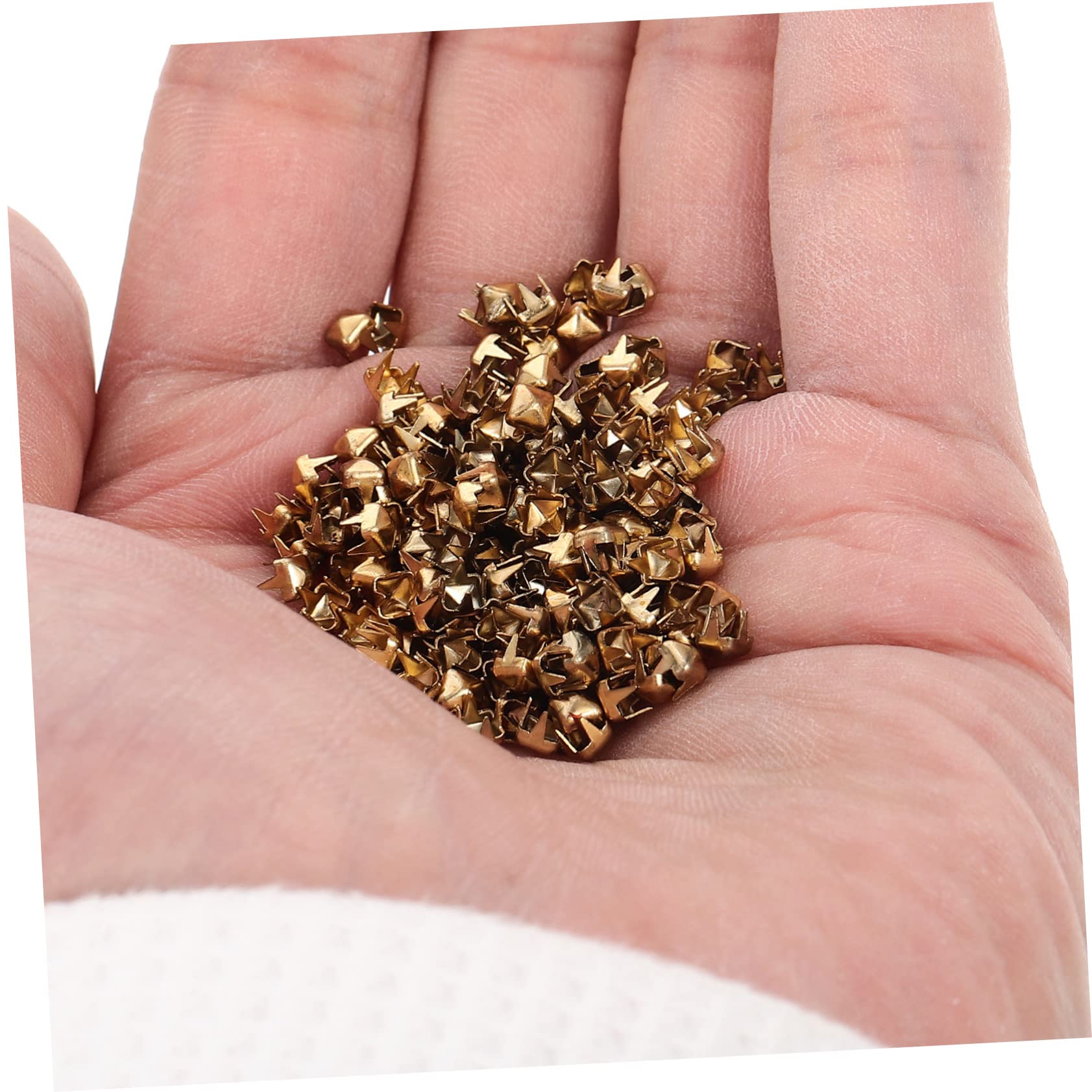 HAPINARY Fashion Claw Nailheads Round Studs for Clothing 1000pcs Mini Claw Studs Dressmaking Rivets