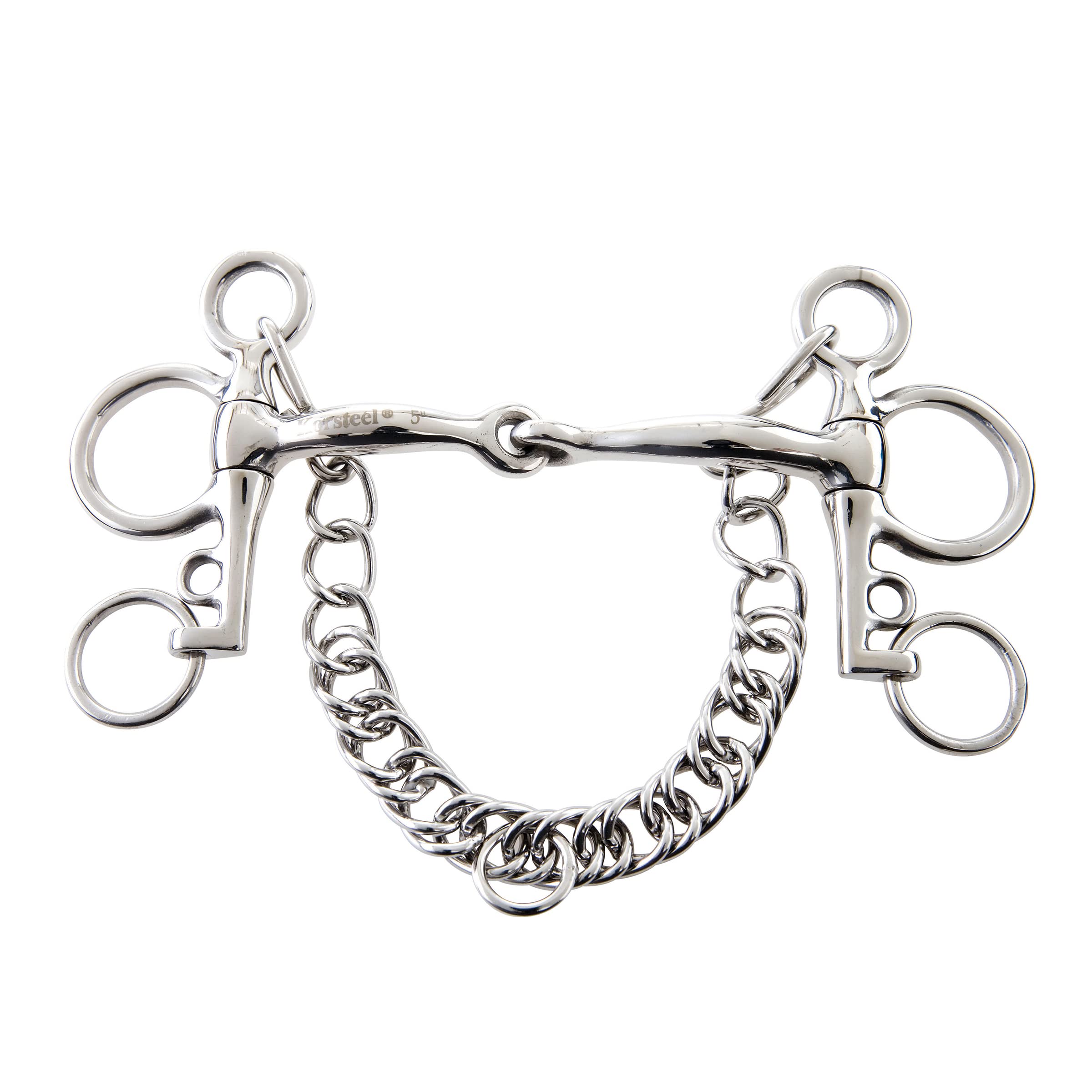 JP Korsteel Stainless Steel Tom Thumb Pelham Bit, 5