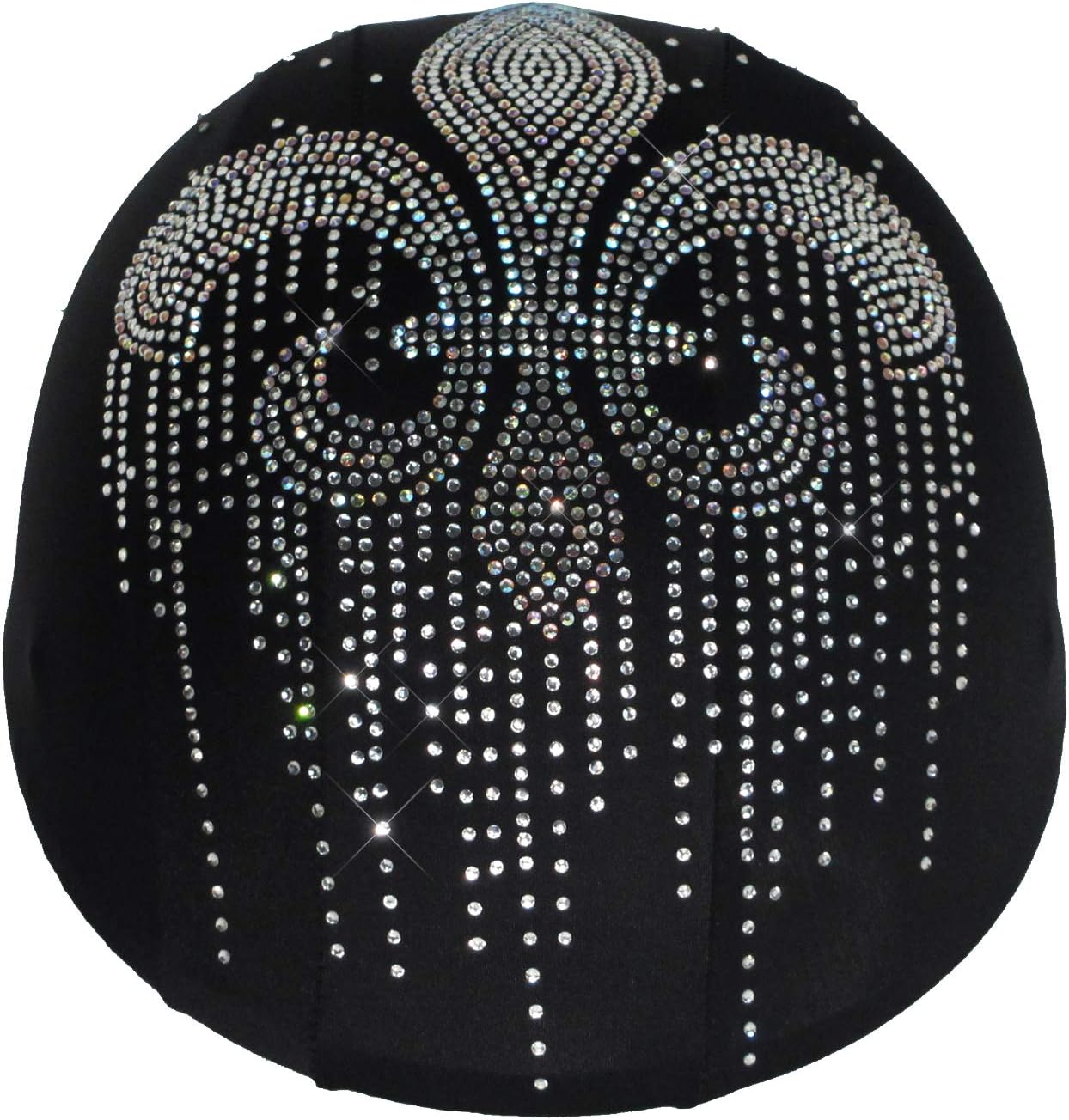 Fleur de lis Rhinestone Helmet Cover for Women by Helmetra, Crystal Helmet Cover for Girls, Custom Helmet Covers