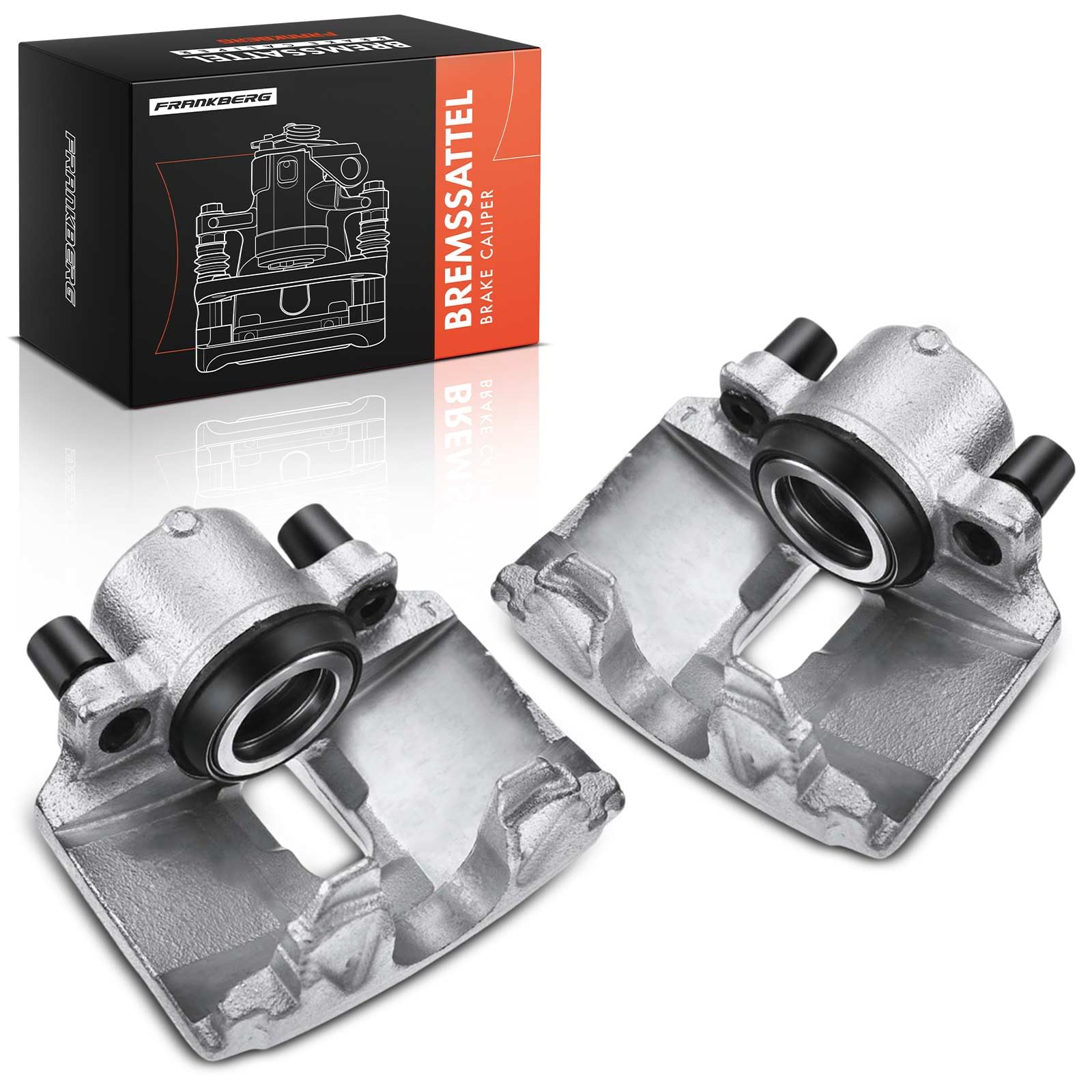 Frankberg 2x Bremssattel Bremszange Vorne Links Rechts Kompatibel mit A3 2003-2013 Leon 2005-2012 Fabia 2010-2021 Golf 2003-2016 Polo 2009-2014 Replace# 1K0615123M