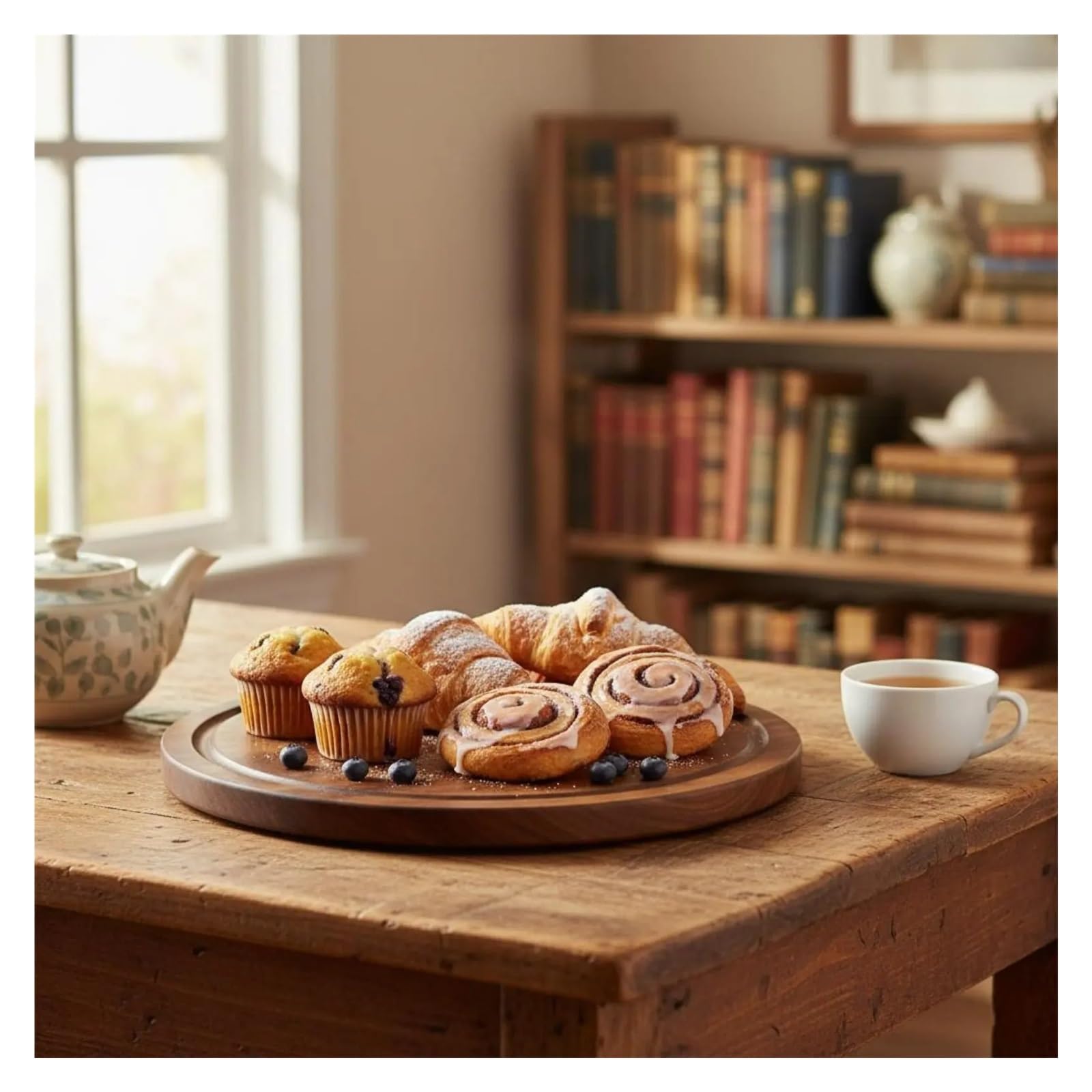 Soporte de madera con cúpula de vidrio for postre de cafetería(S 21CM Round Lid)