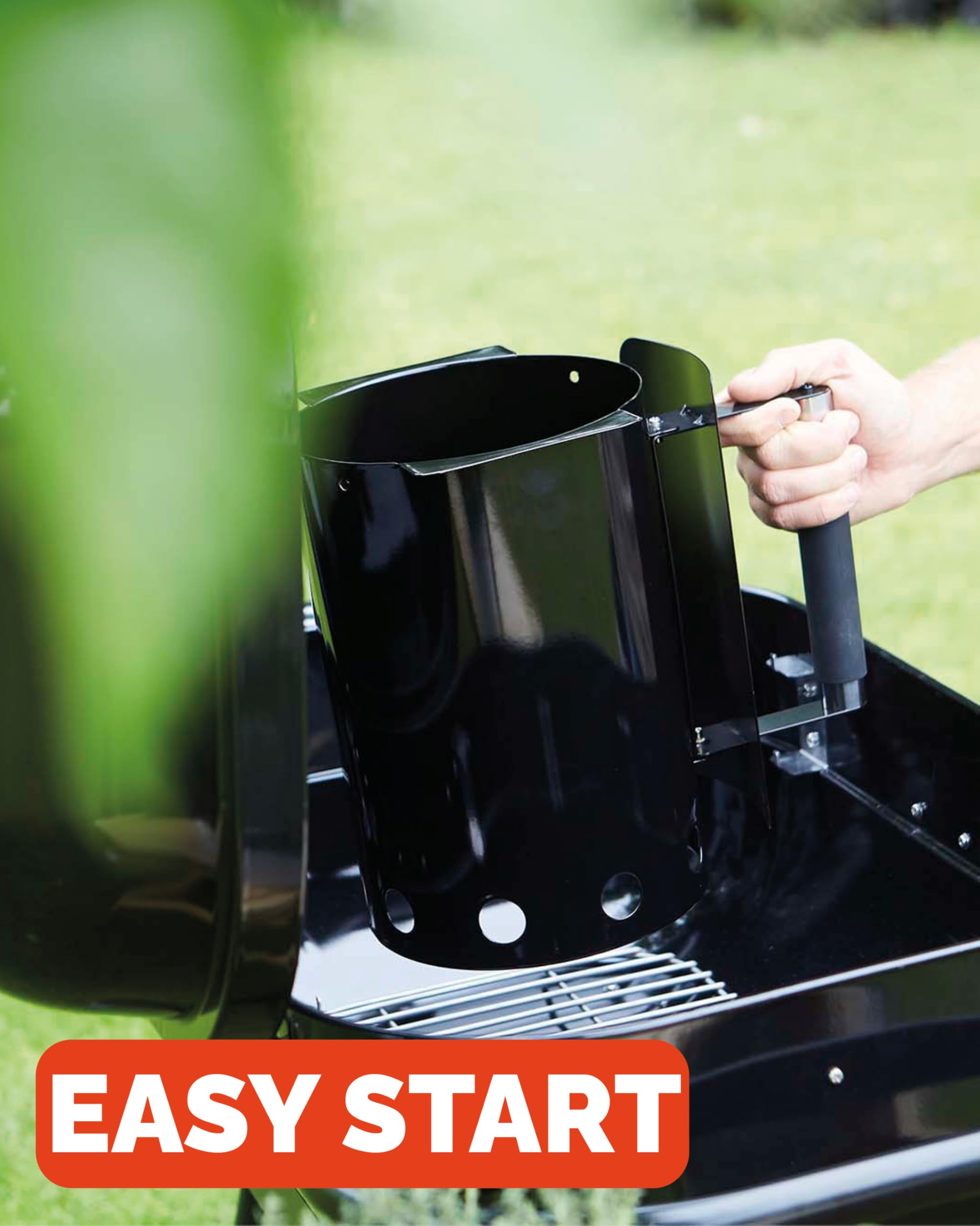 Barbecook Magnus Comfort grill na węgiel drzewny, grill grillowy, ze stołem, 85 x 64 x 110 cm