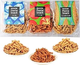 Sanshu Sohonpo Sleaze Pasta Snack Sweets Appetizer Gift 3 Bags (Standard 3 Types)