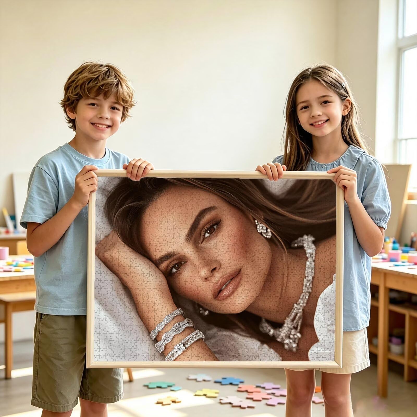 Spersonalizowane puzzle, niestandardowe drewniane puzzle fotograficzne