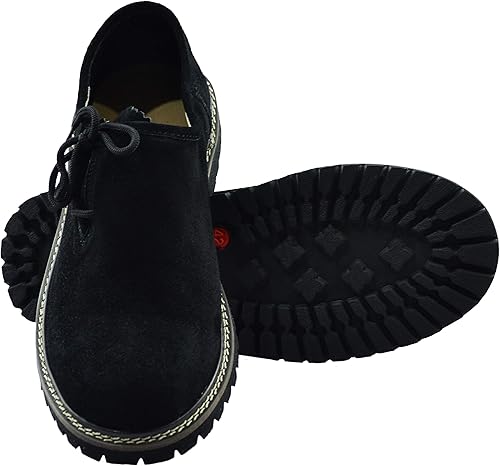 Miniatura 4 de Traje completo para hombre Oktoberfest alemán bávaro Trachten Lederhosen Bundhosen negro