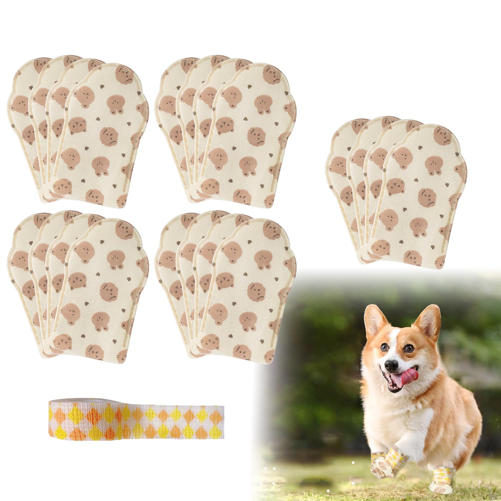 Amazon.co.jp: Sellerian 犬 靴 犬用靴下 20枚入り 犬靴 使い捨て