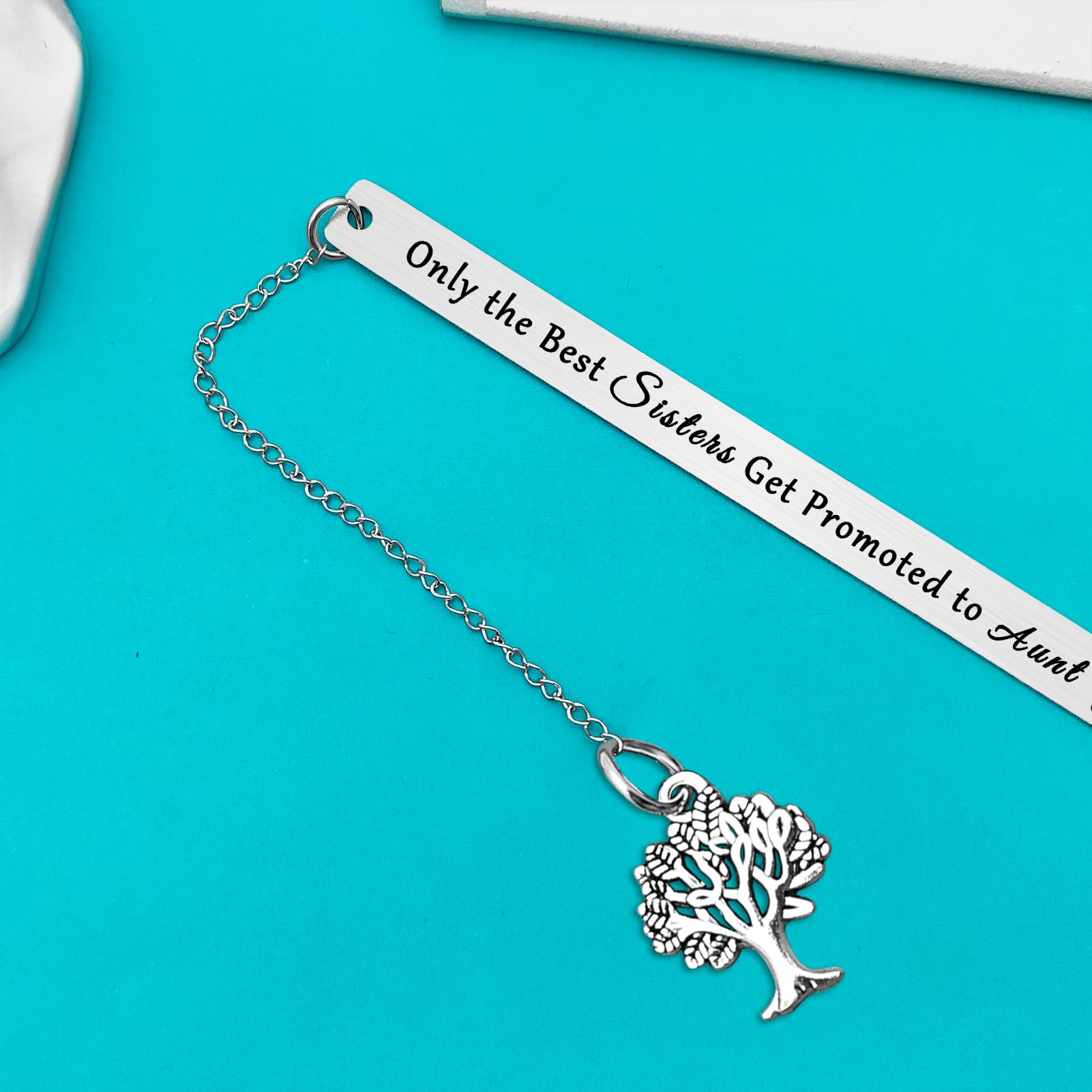 New Aunt Gifts for Sisters Friend Only The Best Sisters Get Promoted to Aunt Bookmark Aunt to Be Gifts First Time Auntie Gifts Pregnancy Announcement Gifts for Sister - Image 4