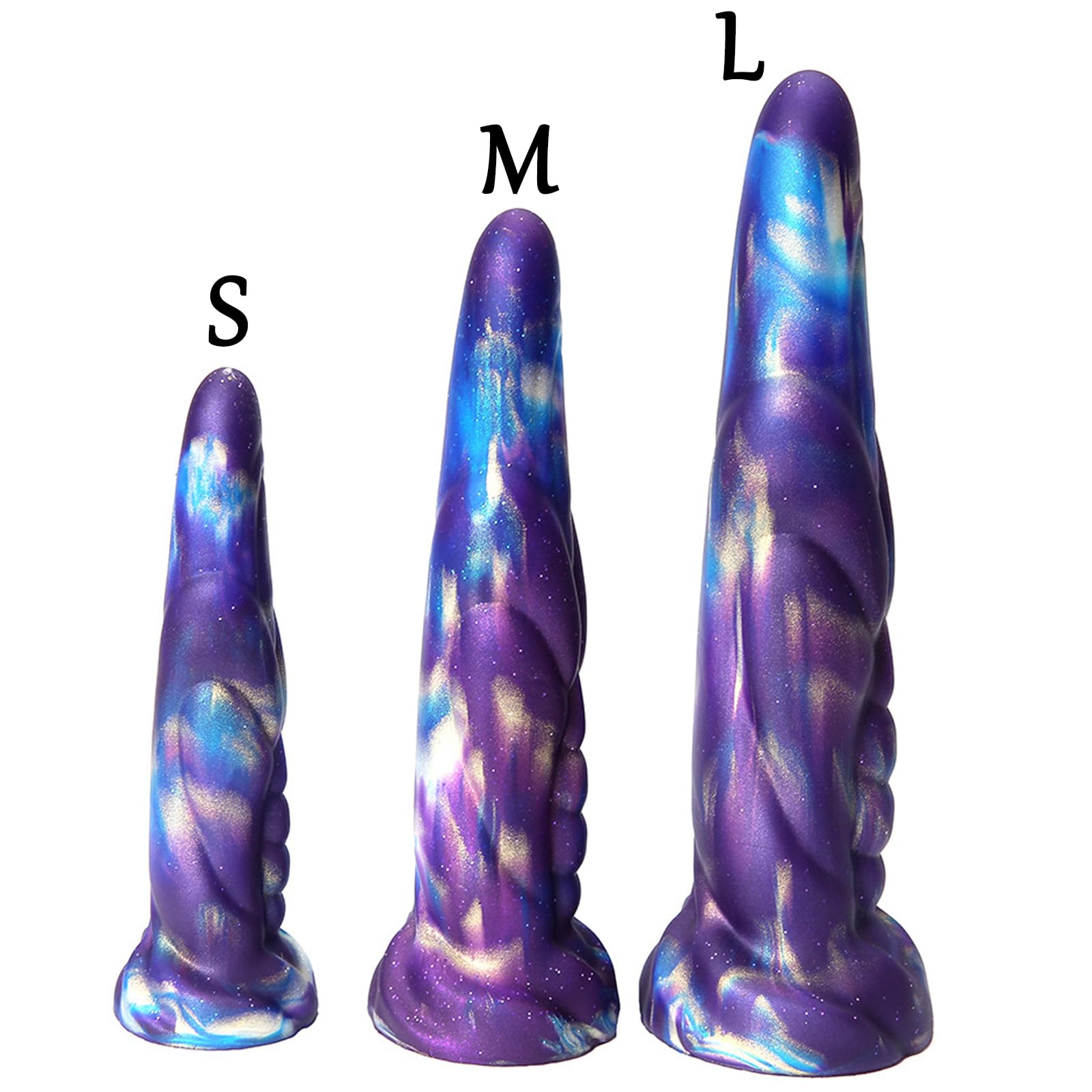 BDSMLOVE Dildo anale fantasy con ventosa, plug anale per uomini e donne, sex toy per fist fucking, dildo gigante, dildo a forma di pene per adulti, coppie, sesso estremo (L)