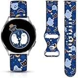 Christmas Halloween Watch Bands Compatible with Samsung Galaxy Watch 40mm 41mm 42mm 44mm 45mm 46mm&comma; 20mm Holiday Replacement Silicone Strap for Galaxy Watch 7 &sol; 6 &sol; 5 &sol; 5 Pro &sol; 4 &sol; 4 Classic &sol; 3 &sol; Active 2&1
