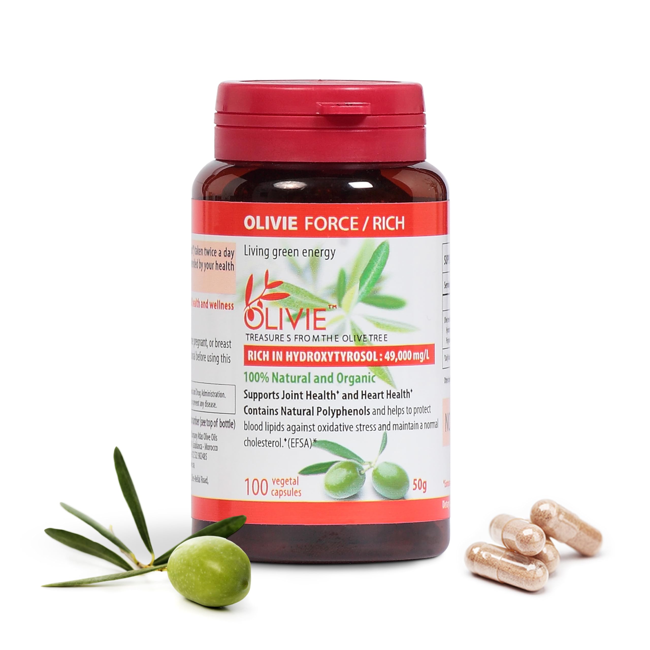 Amazon.com: Organic Olive Leaf Extract Capsules Olivie Force/Rich