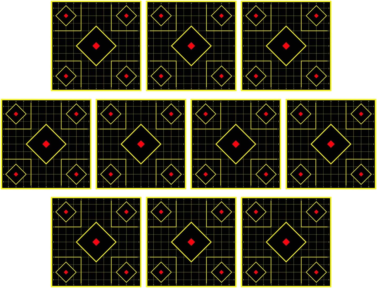 Paper Target – 12 x 12 Inch Paper Mat Sheets, Game Target for Range Practice, Indoor Backyard Training, Recreational Play with Durable Papers Material, Ideal for and Skill Development