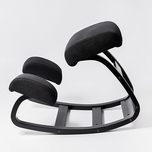 Miniatura 13 de Sleekform Silla de rodillas Austin - Taburete ergonómico de escritorio para computadora para oficina en casa para sentarse activamente