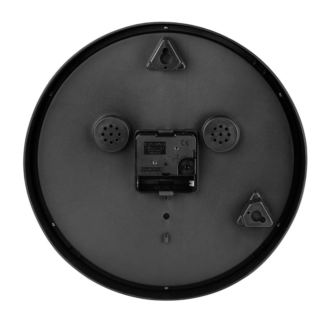 Horloge Murale Salle De Bain Hama 17 Cm – Silencieuse Quartz, Thermomètre Numérique, Fixation Ventouses, Argenté