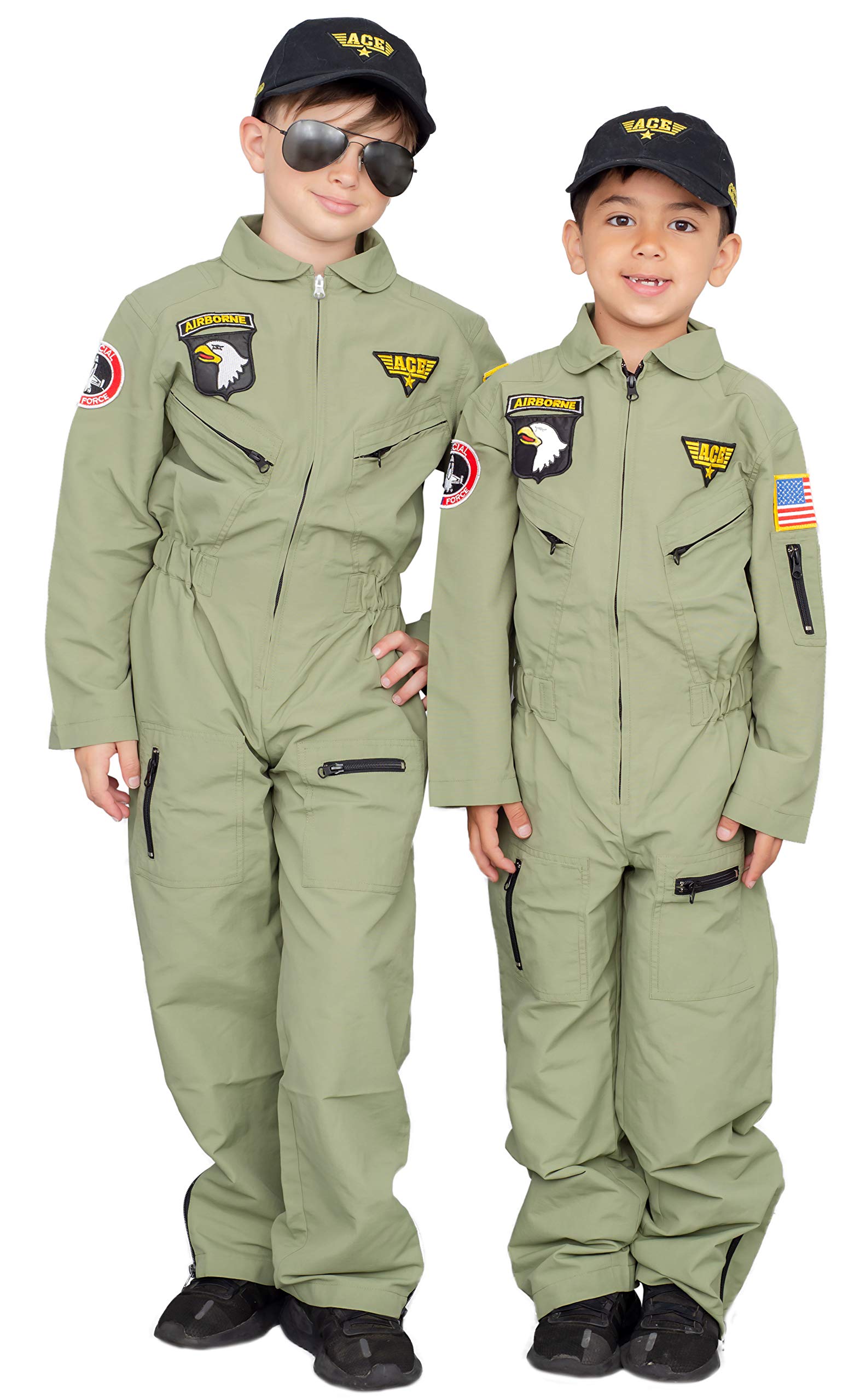 Air Force Pilot Child Halloween Costume Jumpsuit Set product thumbnail 6