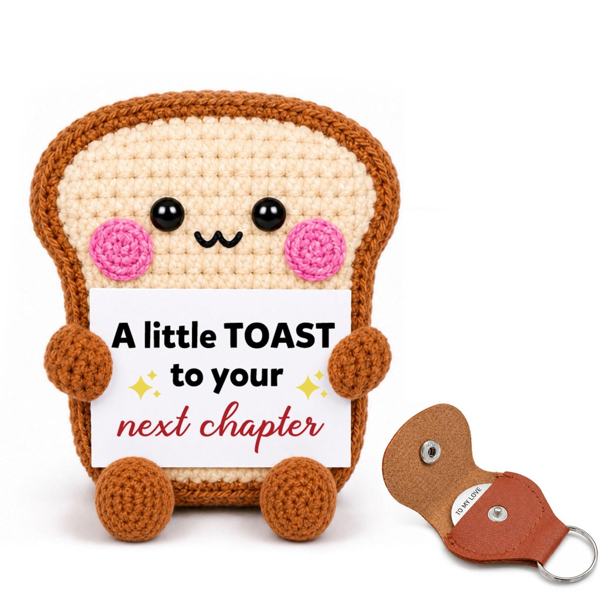 A Little Crochet Toast to Next Chapter Gift with Pocket Hug Token New Chapter