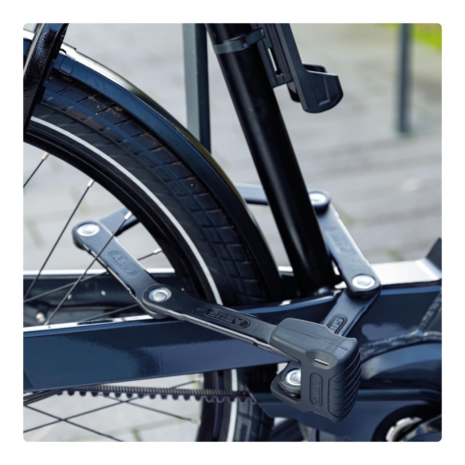 ABUS Faltschloss Bordo Granit 6500K mit SH-Schlosshalter - Fahrradschloss mit XPlus Zylinder für hohen Manipulationsschutz - ABUS-Sicherheitslevel 15 - Länge 120 cm, Schwarz | Fahrradschlösser
