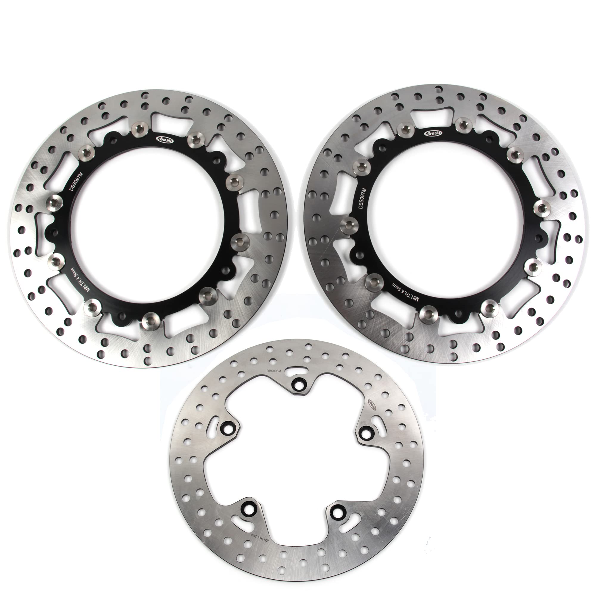 ArashiFront Rear Brake Disc Rotors for BMW R1200GS ABS 2013-2018 Adventure 2015-2018 / R1250GS 2019-2022 Motorcycle Replacement Accessories R 1200 GS 1200 GS1200 Black