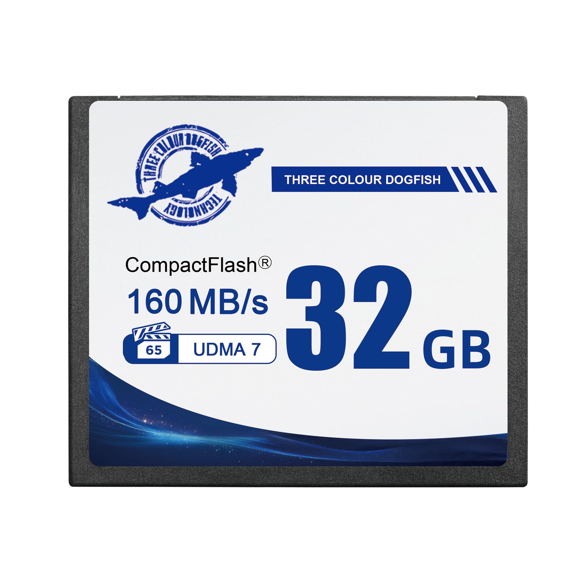 Karta pamięci Dogfish Compact Flash 32 GB UDMA7 do 160 MB/s | Karta CF Type 1 do aparatu cyfrowego, lustrzanki cyfrowej i profesjonalnej fotografii