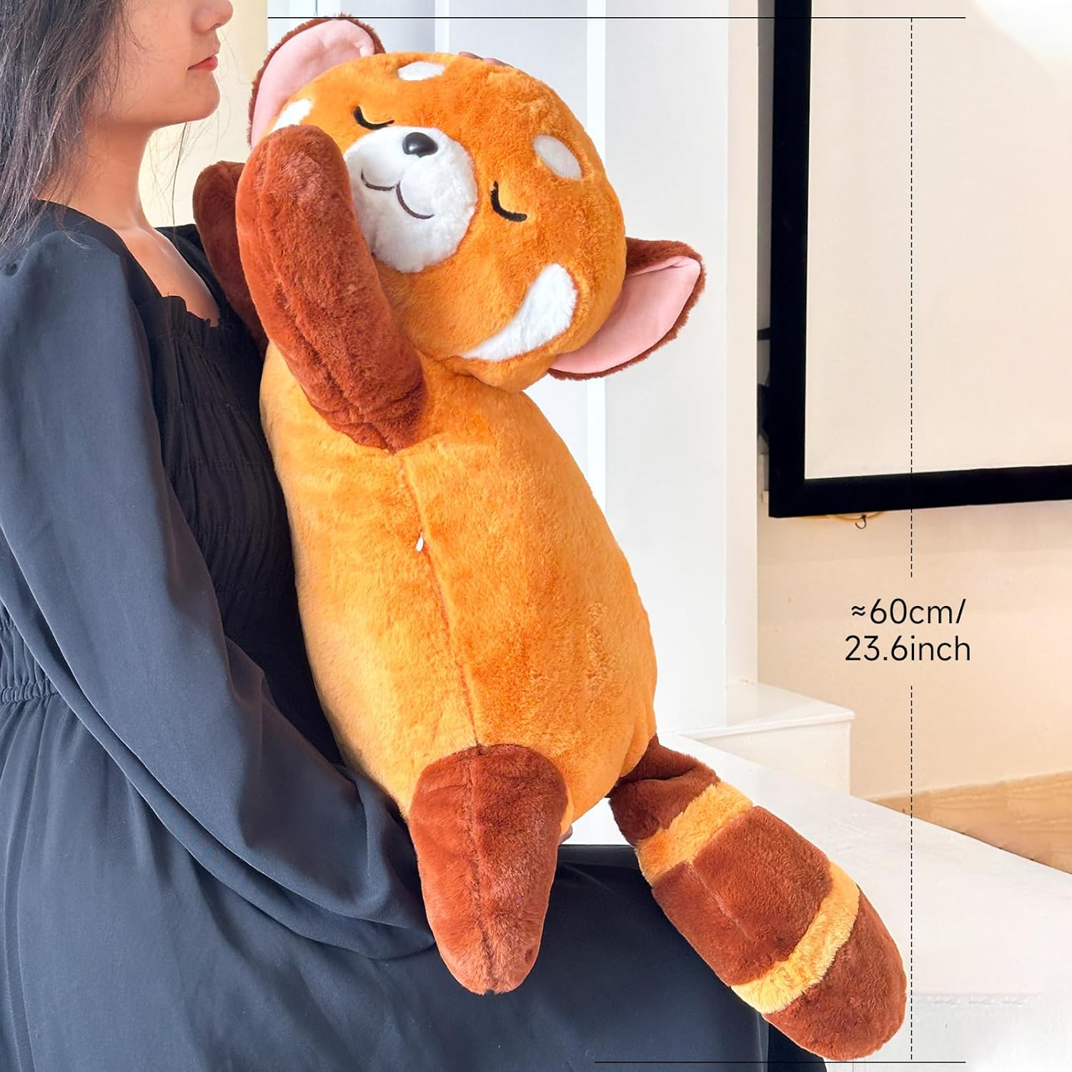 Red Panda Plush,Soft Red Panda Stuffed Animal,Cute Plush Toy,Simulation Animal Plushie, Cute Toy for Kids and Adults 65cm/25.6‘’