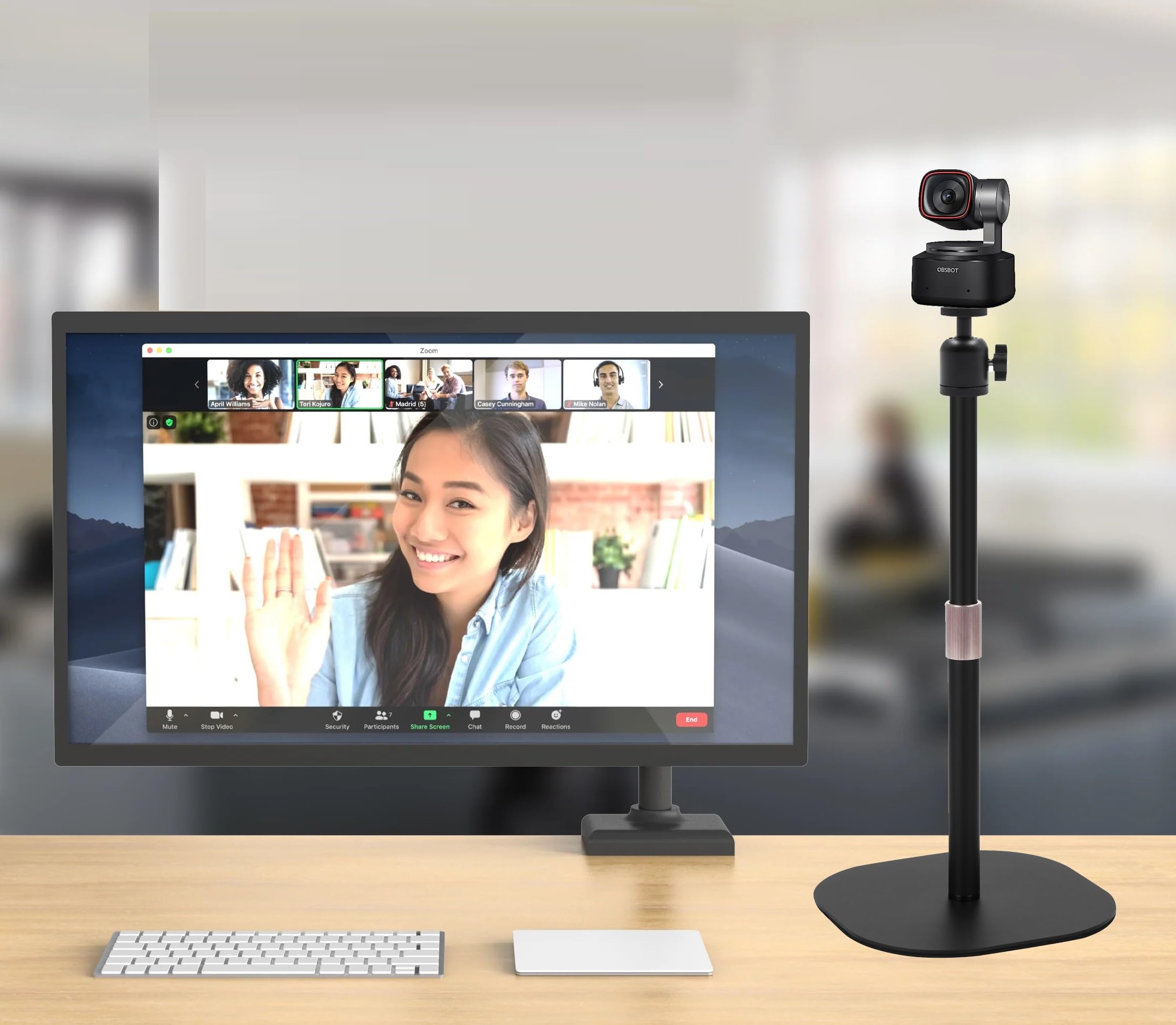 Supporto per webcam resistente, 45 cm, supporto treppiede da tavolo compatibile con webcam OBSBOT Tiny 2/Tiny SE 1080P/Meet/Meet 2