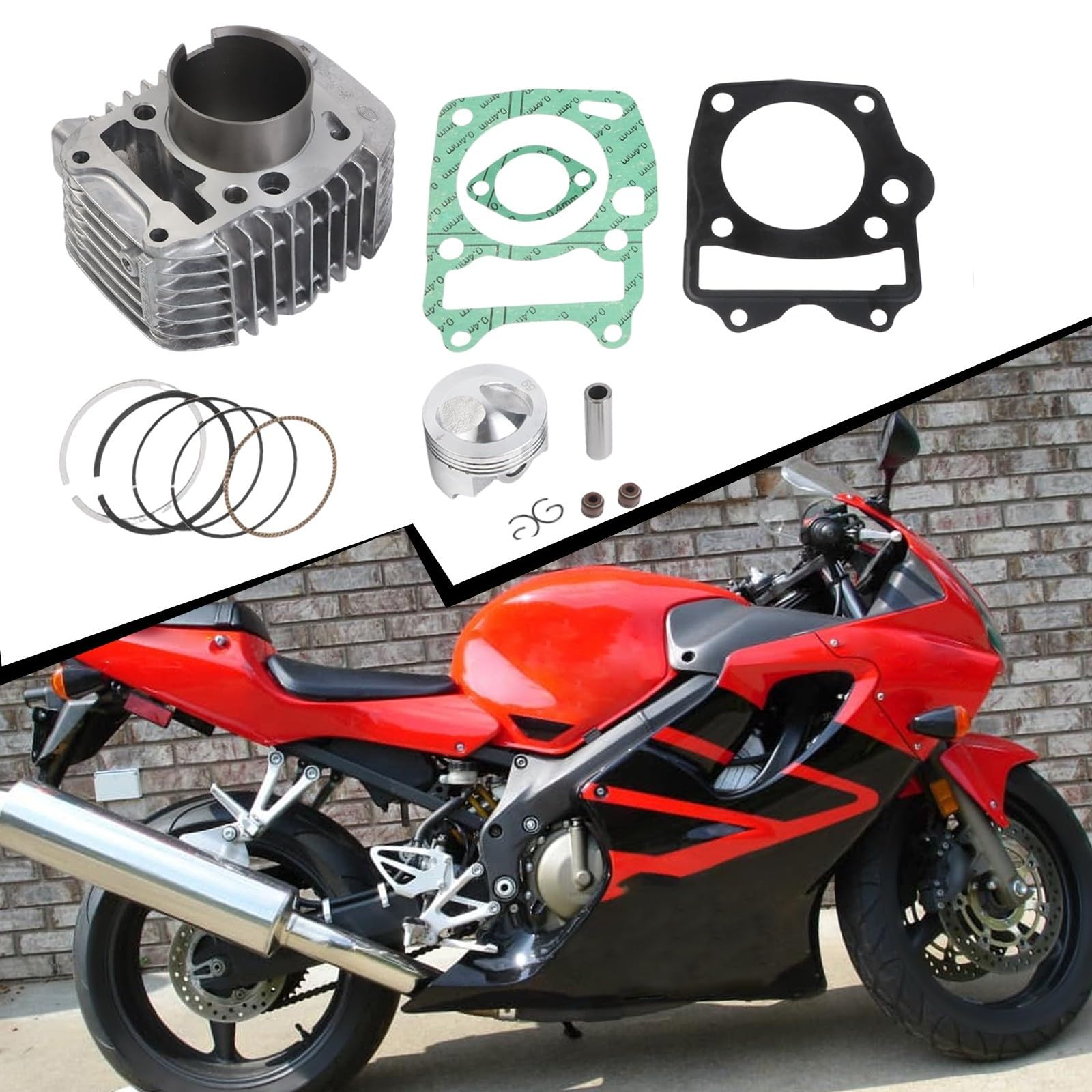 Cilindro della manica del motore della lega per i progetti di servizio e restauro del motore del motociclo di HONDA Wave125