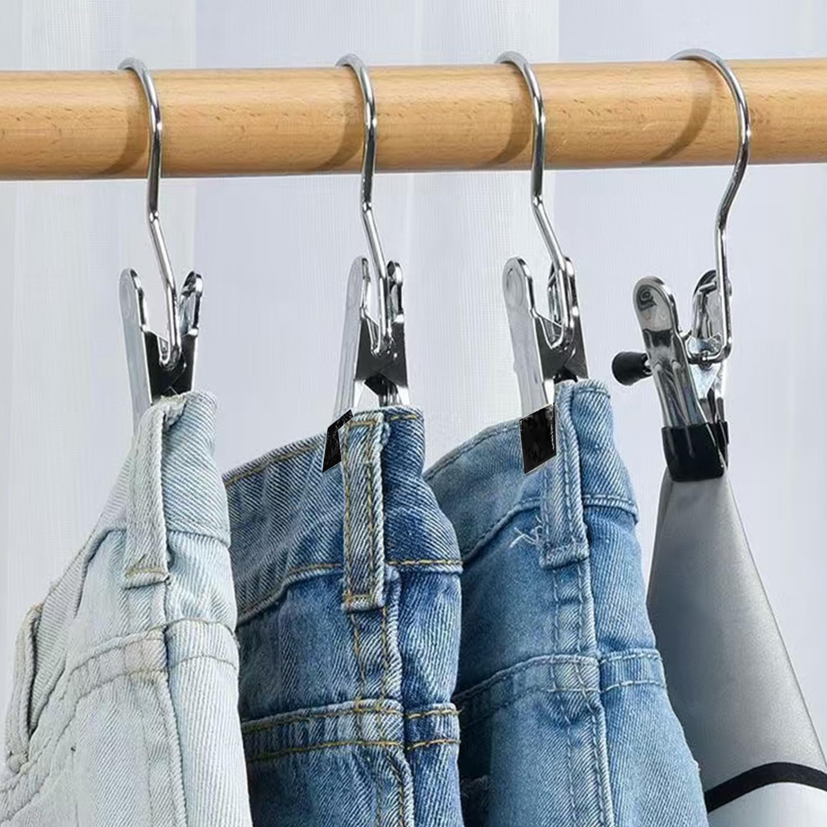 10 Stück Stiefel-Kleiderbügel-Clips Aus Edelstahl – Super Stabil Für Schrank & Reise!