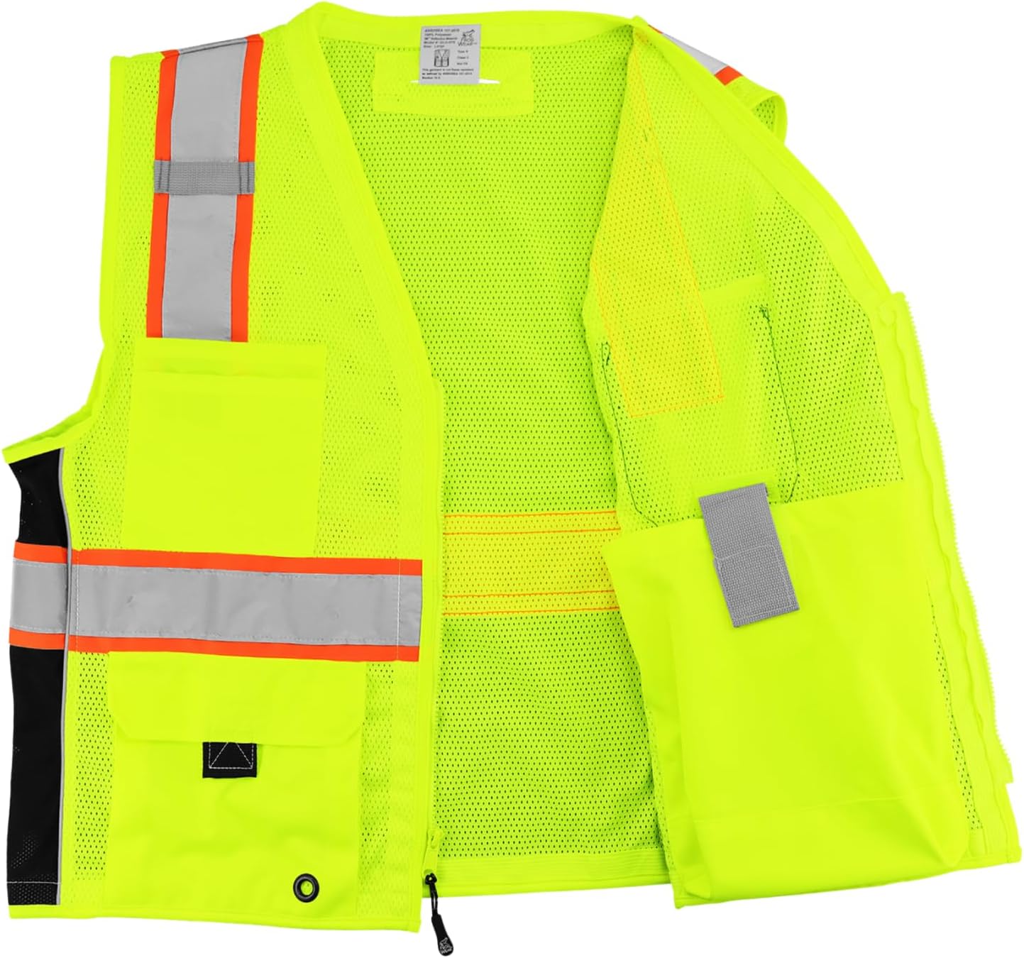 Global Glove High Visibility Safety Vest, Lightweight and Breathable