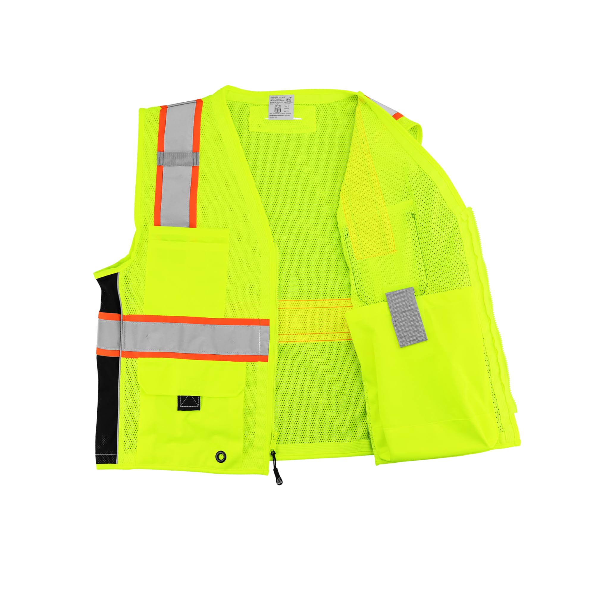 Global Glove High Visibility Safety Vest, Lightweight and Breathable