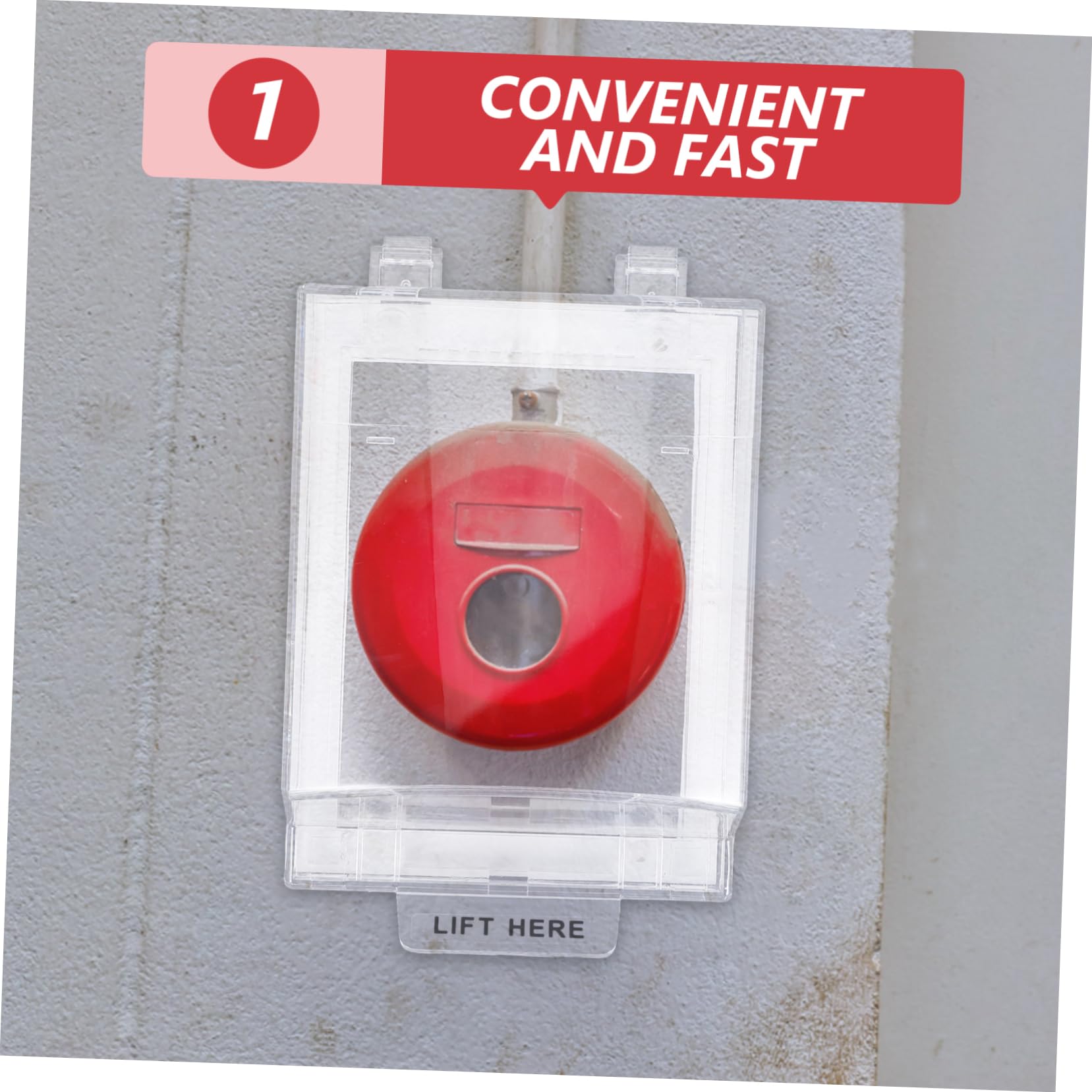 UKCOCO Del Interruptor De Alarma Para Detector De Humo Cubierta Protectora Para Pulsador Manual Ajustes De Protección Contra Incendios Estación De Alarma Contra Incendios