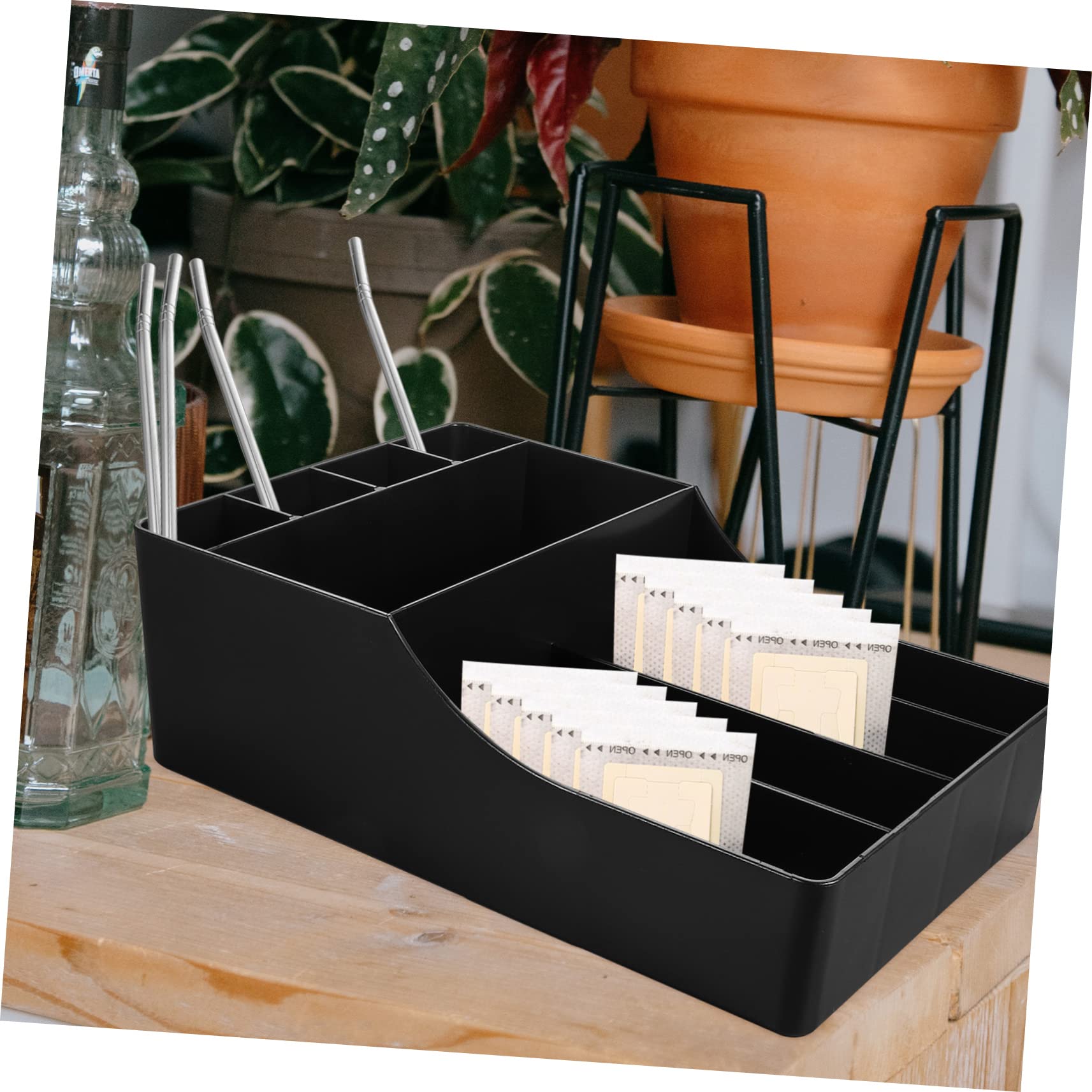 Box Coffee Storage Box Coffee Bar Organizer Coffee Organizer Sugar Bag Holder Coffee Corner Decor Condiment Organizer Sugar Bags Holder Resin Coffee Bag Holder Condiments Organizer