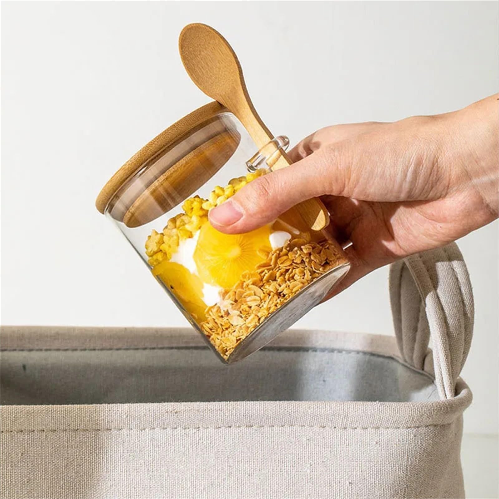 Barattoli per dolci. Barattolo Di Vetro for Conservazione Degli Alimenti, Confezione Da 2, Trasparente