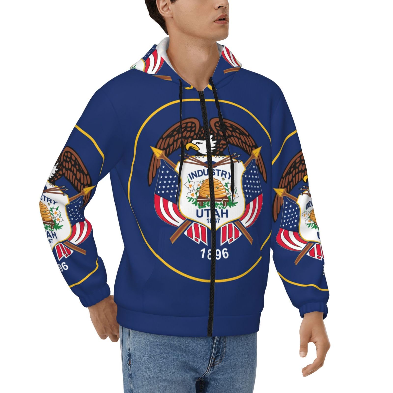 Sweat à fermeture éclair homme en polyester doux de qualité supérieure - 8