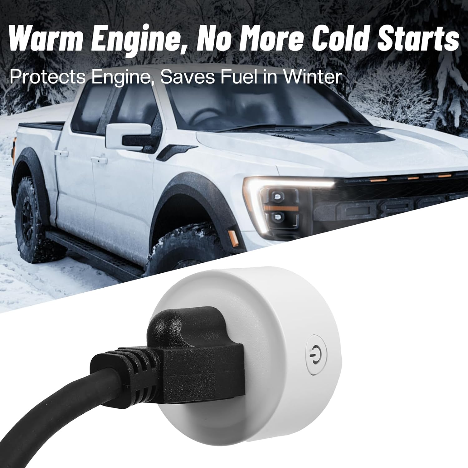 Engine Block Heater Cord with Smart Remote Plug, Block Heater Cable Compatible with Chevrolet GMC Buick Cadillac Duramax – Replaces GM 84564686