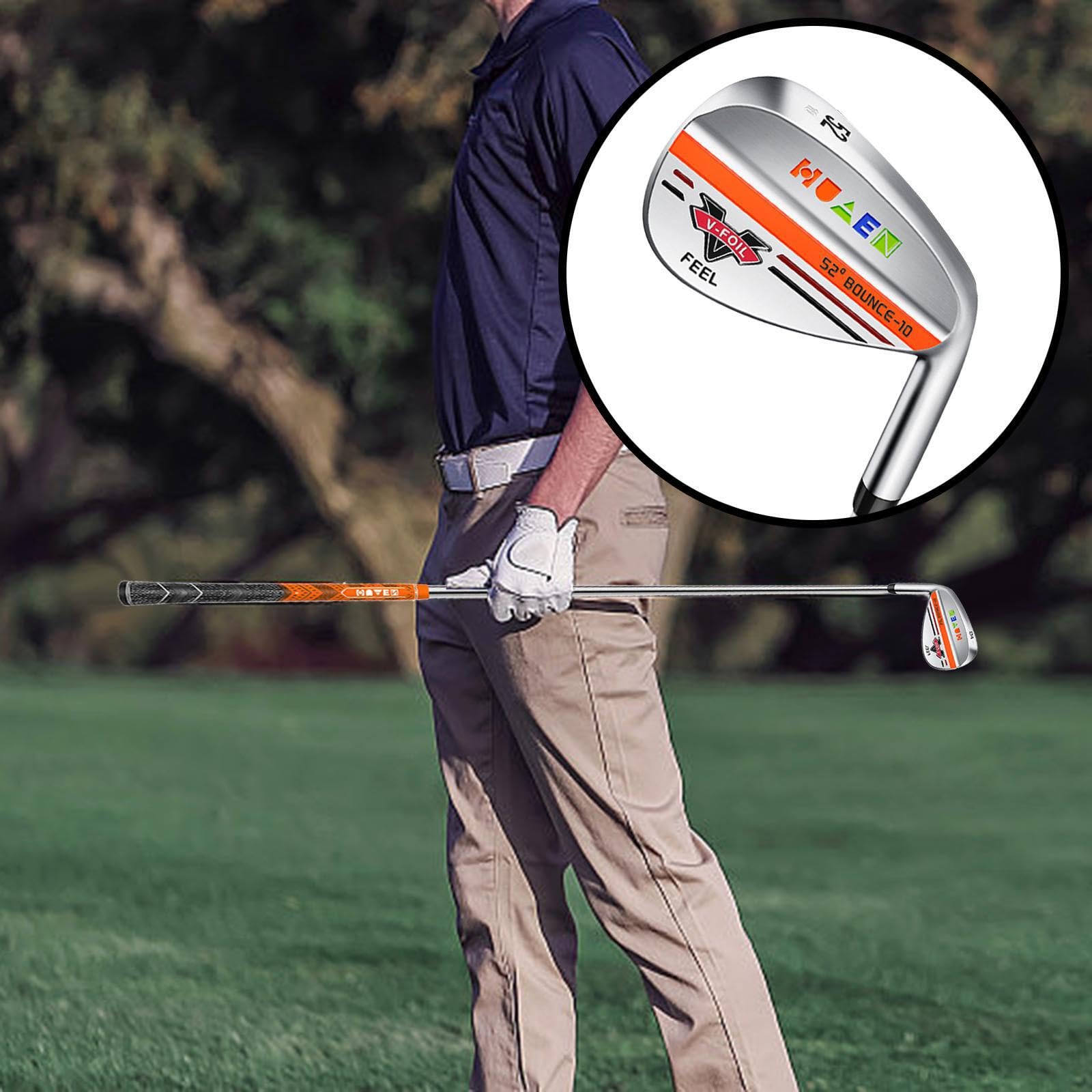 Professioneller Golfwedge mit gefräster Schlagfläche für Herren, Rechtshänder, aus rostfreiem Edelstahl Golfer.