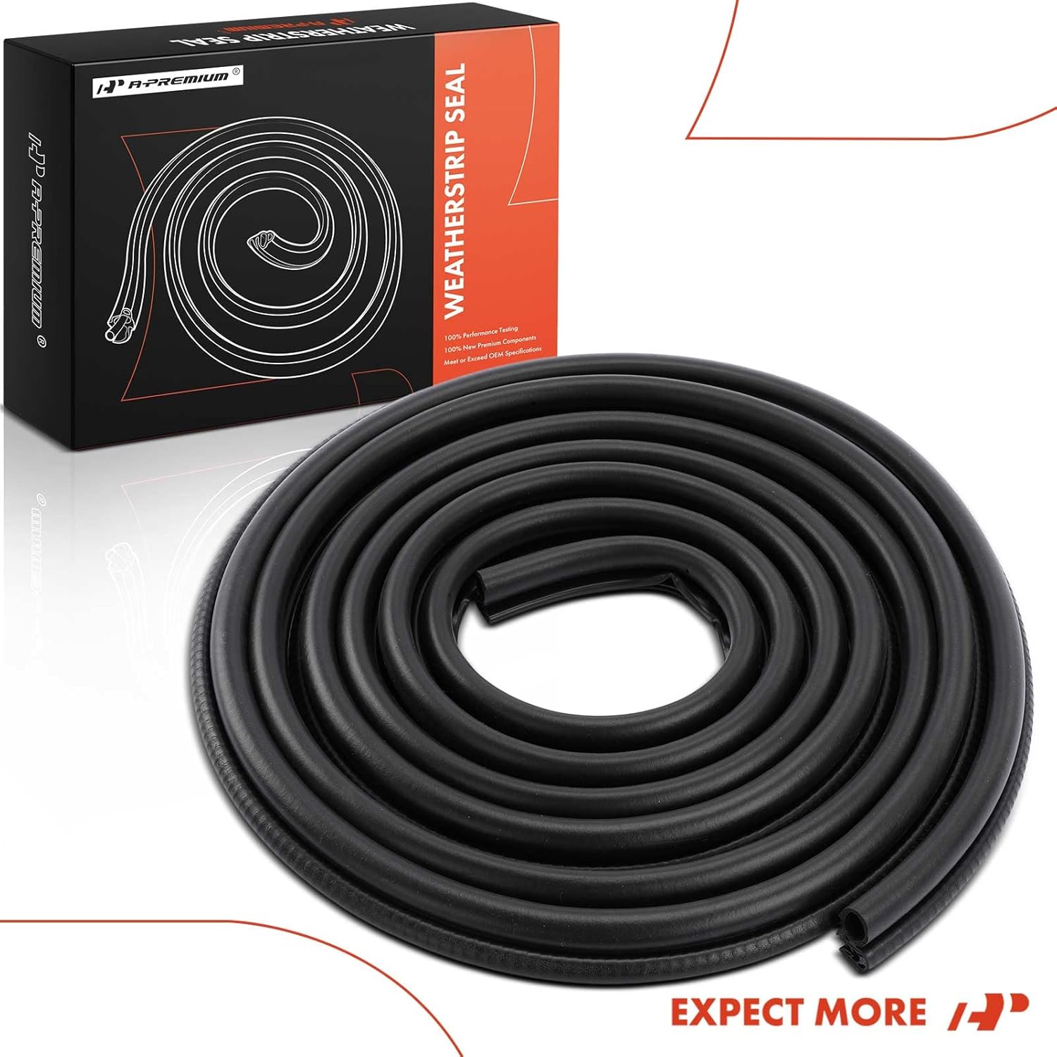 A-Premium Left or Right Car Door Weather Stripping Seal Strips Compatible with Ford Ranger 1998 1999 2000 2001 2002 2003 2004 2005, 4-Door, Driver or Passenger Side