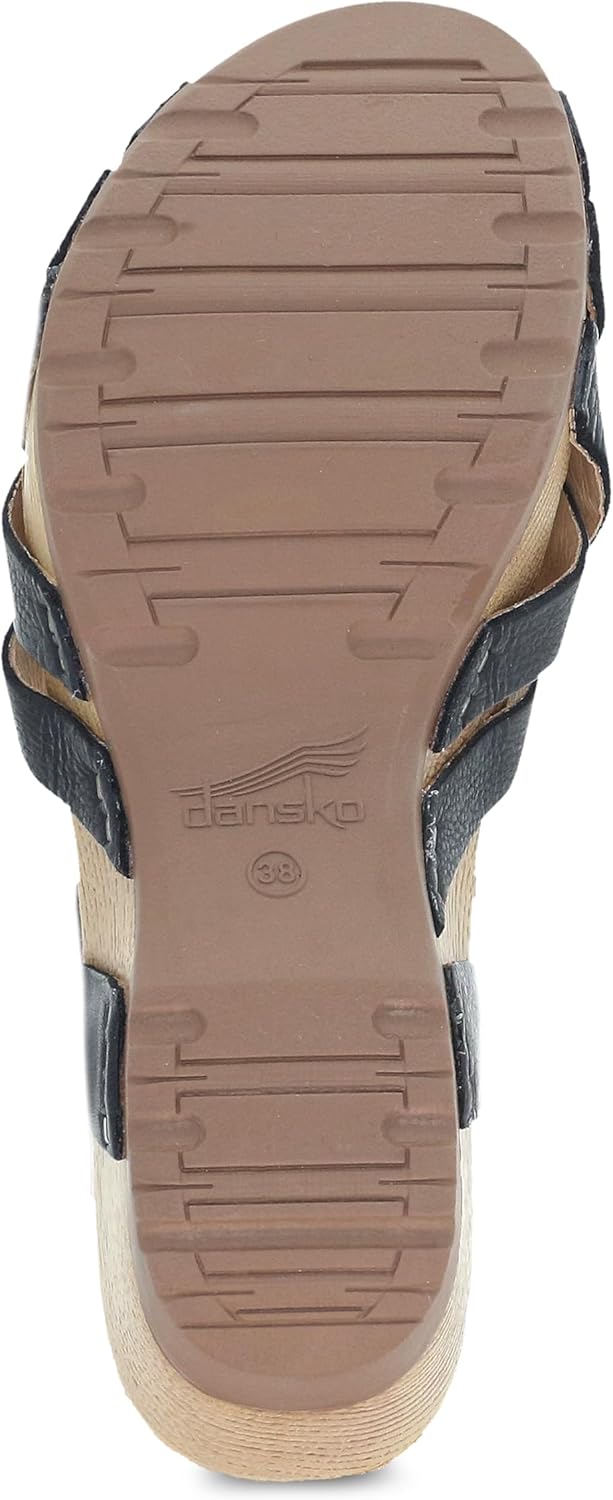 Dansko Tinley Fisherman Wedge Sandal for Women - Cushioned, Contoured Footbed for All-Day Comfort and Support - Adjustable Hook & Loop Straps with Buckle Detail - Image 3