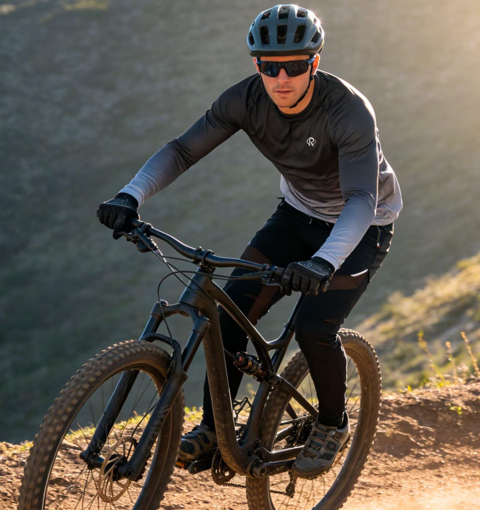 ROTTO Maillot de VTT à Manches Longues pour Homme, Chemise MTB, BMX, Descente, évacuation de l'humidité, séchage Rapide